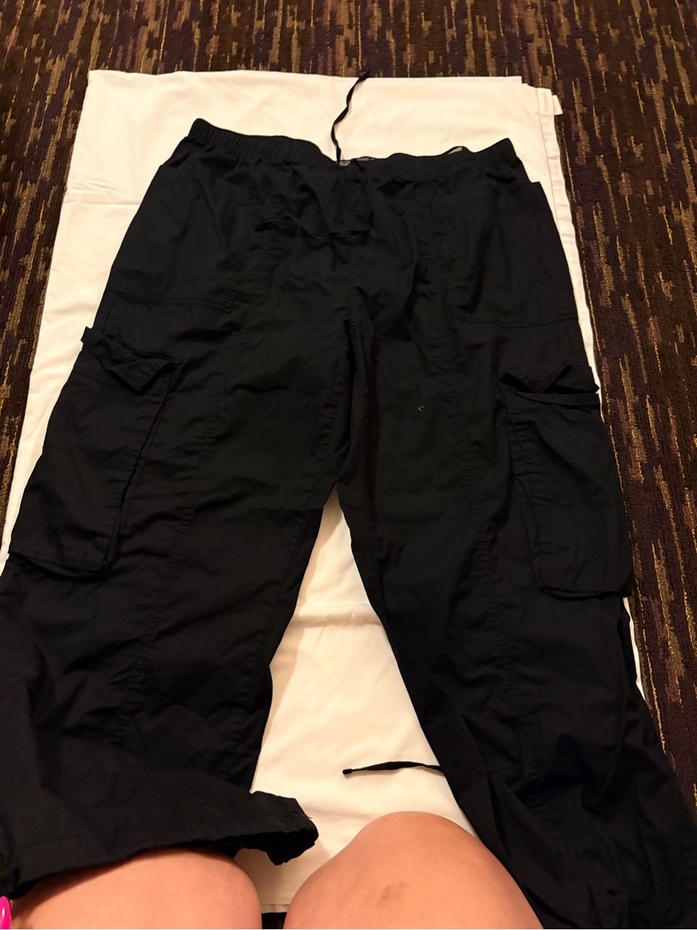 Women’s  Black Cargo Pants - Classic Utility Style